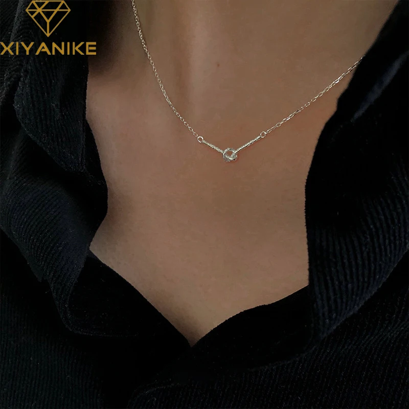 XIYANIKE Summer New Knot Pendant Necklace For Women Girl Clavicle Chain Choker Fashion Jewelry Gift Party collares para mujer
XIYANIKE Summer New Knot Pendant Necklace For Women Girl Clavicle Chain Choker Fashion Jewelry Gift Party collares para mujer