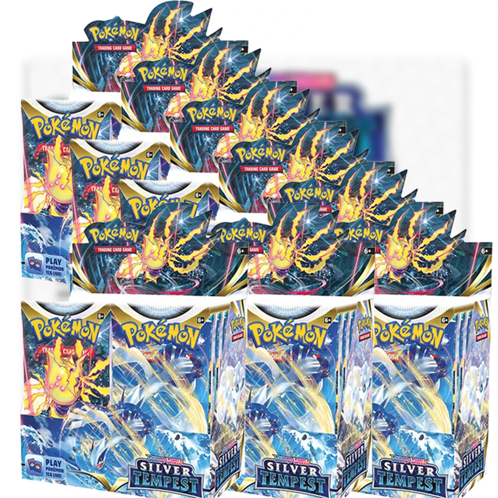 Pokémon TCG: Pokemon Cards Sword & Shield Silver Tempest Booster Box 36 Packs Collectible Kids Toys for Christmas Gift
Pokémon TCG: Pokemon Cards Sword & Shield Silver Tempest Booster Box 36 Packs Collectible Kids Toys for Christmas Gift