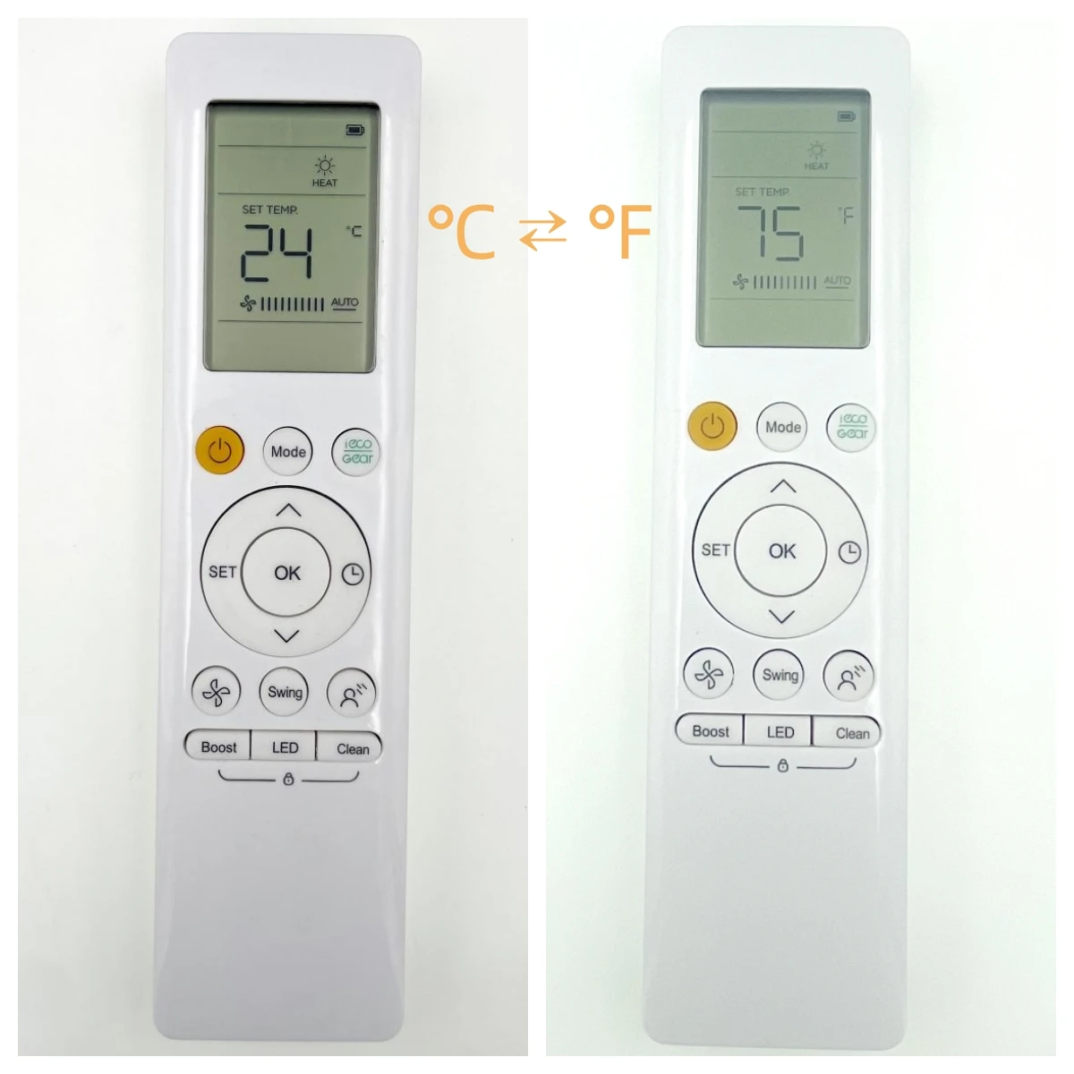 

Remote Control RG10A(B2S) BGEF For Midea Air Conditioner,RG10A(F2S/H2S/G2S/K2S)/BGEF，RG10A1(F2S/H2S/G2S/K2S)/BGEF ℉ / ℃