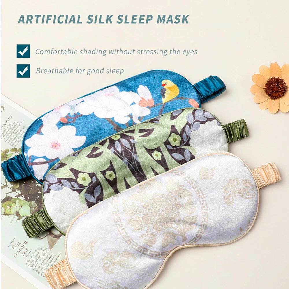 Printed Silk Sleep Mask Sleep Eye Covers Colorful Sleeping Night Dream Travel Lightproof Eye Mask for Woman Man to Sleep Well
Printed Silk Sleep Mask Sleep Eye Covers Colorful Sleeping Night Dream Travel Lightproof Eye Mask for Woman Man to Sleep Well
