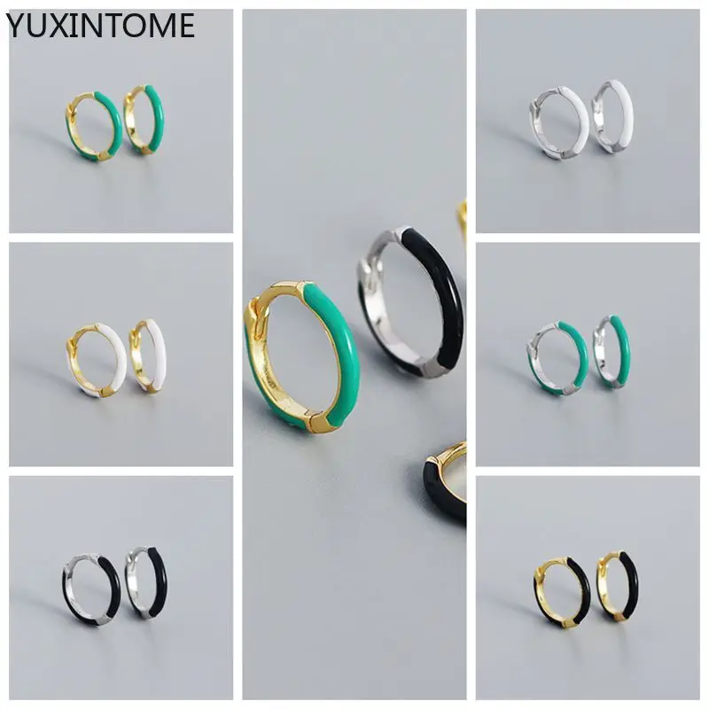 925 Sterling Silver Needle Colorful Candy Enamel Ear Hoop Earrings For Women Small Circle Jewelry Girls Gift Pendientes Aretes
925 Sterling Silver Needle Colorful Candy Enamel Ear Hoop Earrings For Women Small Circle Jewelry Girls Gift Pendientes Aretes