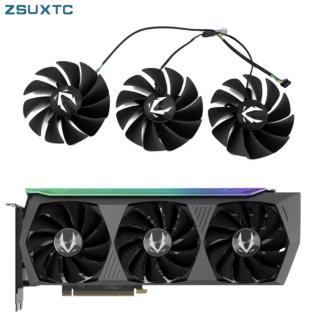 

GA92S2U 4PIN GPU RTX3080 RTX3090 Cooling Fan For ZOTAC GeForce RTX 3070 Ti 3080 3090 Trinity OC Graphic Video Card Fans