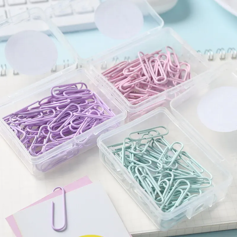 1 Box Colored Paper Clip Metal Clips Memo Clip Bookmarks Stationery Office Accessories School Supplies Length 18mm/50mm 
1 Box Colored Paper Clip Metal Clips Memo Clip Bookmarks Stationery Office Accessories School Supplies Length 18mm/50mm