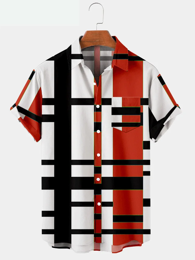 2021 Summer Short Sleeve Large Size Striped Creative 3 Digital Printed Men's Top
2021 Summer Short Sleeve Large Size Striped Creative 3 Digital Printed Men's Top