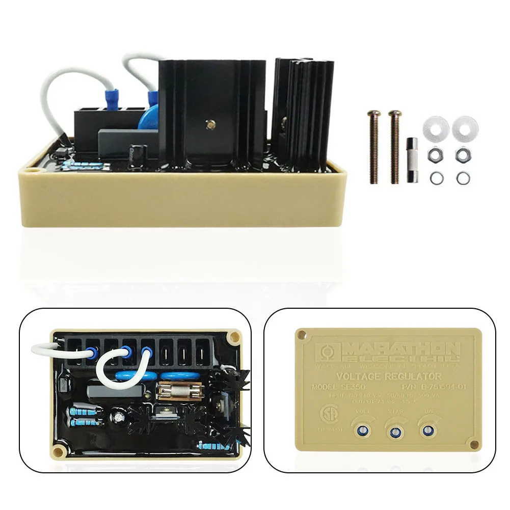 AVR SE350 Automatic Voltage Regulator Generator Electric Controller 190-240V AC For Marathon Alternator 54-61 Hz For 60Hz
AVR SE350 Automatic Voltage Regulator Generator Electric Controller 190-240V AC For Marathon Alternator 54-61 Hz For 60Hz