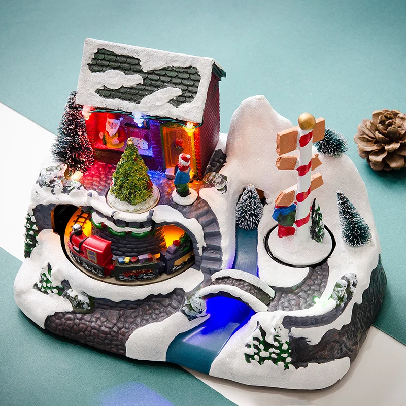 2023 New Year's Dream Town Music Igloo Train Christmas Decoration Led Resin Glowing Igloo Decoration Home Creative Ornament
2023 New Year's Dream Town Music Igloo Train Christmas Decoration Led Resin Glowing Igloo Decoration Home Creative Ornament