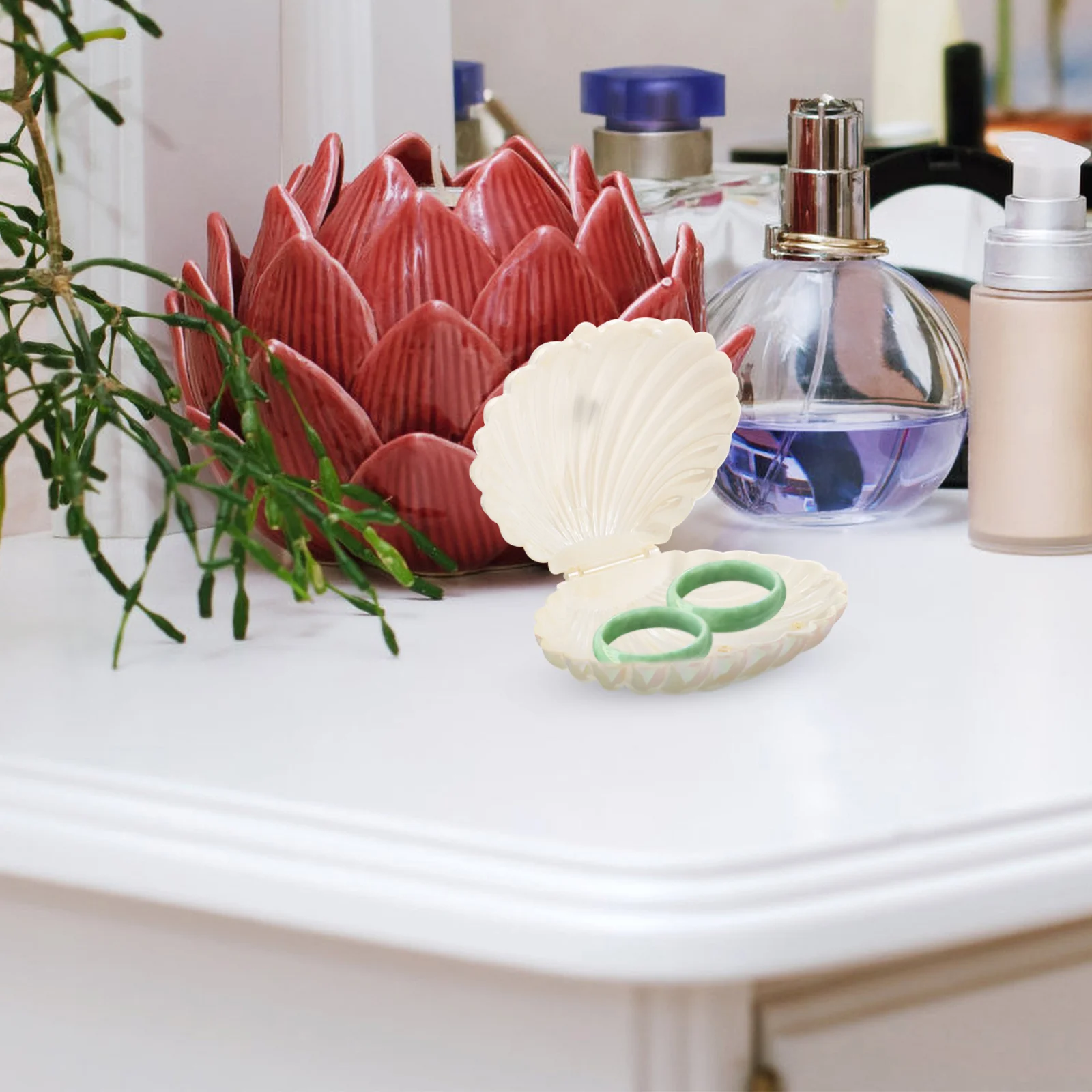 Decorative Tray Jewelry Storage Case Ring Shell Shaped Container Ornaments Holder White Trinket Dish
Decorative Tray Jewelry Storage Case Ring Shell Shaped Container Ornaments Holder White Trinket Dish