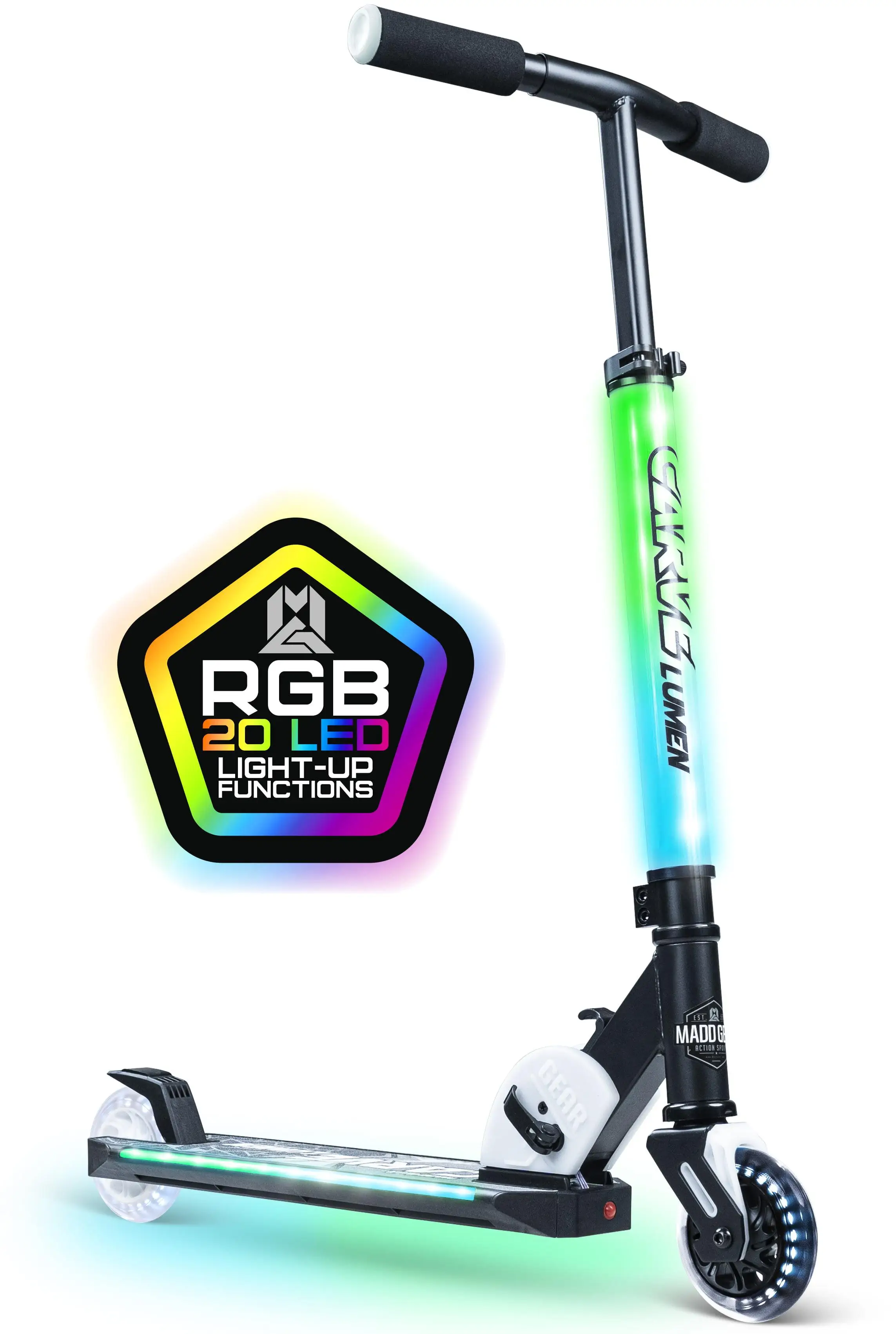 Скутер с ярким светом-полный руль RGB и колода-20 мигающих фоторежимов регулировка высоты для возраста 3 +
Скутер с ярким светом-полный руль RGB и колода-20 мигающих фоторежимов регулировка высоты для возраста 3 +