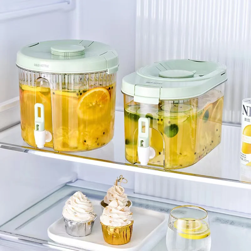 Large Cold Kettle Refrigerator With Faucet Lemonade Bottle Drinkware Kettle Pot Beverage Dispenser Cool Water Jug Water Bucket
Large Cold Kettle Refrigerator With Faucet Lemonade Bottle Drinkware Kettle Pot Beverage Dispenser Cool Water Jug Water Bucket