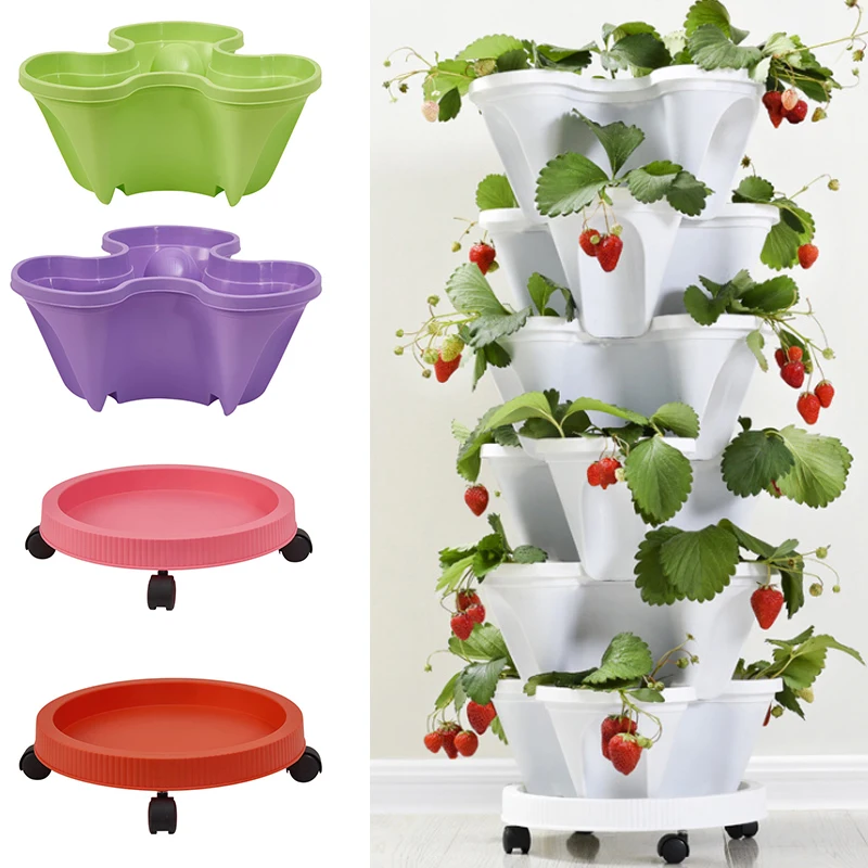 Three-Petal Pot Decoration 1PC Plastic Stackable Vertical Flower Plant Pot Strawberry Seedling Holder Vegetable Planters Garden
Three-Petal Pot Decoration 1PC Plastic Stackable Vertical Flower Plant Pot Strawberry Seedling Holder Vegetable Planters Garden