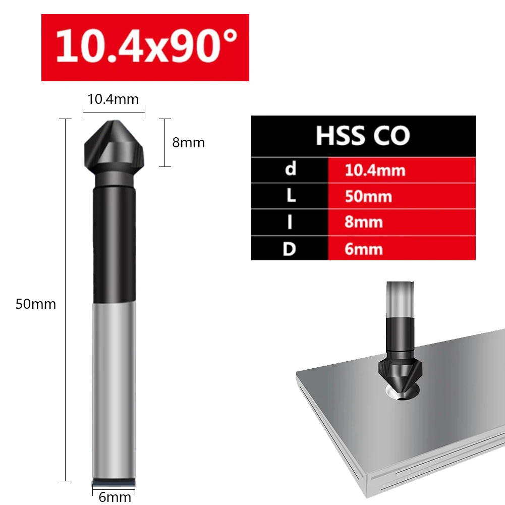 90 Degree Countersink TiAlN Coated Chamfer Drill Bit 3 Flutes Angle Point Bevel Cutting Cutter Deburring Reaming Chamfering Tool
90 Degree Countersink TiAlN Coated Chamfer Drill Bit 3 Flutes Angle Point Bevel Cutting Cutter Deburring Reaming Chamfering Tool