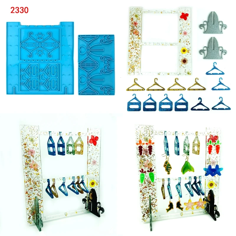 Earrings Display Stand Mould Set Hanger Shaped Jewelry Organizer Holder Mold D0LC
Earrings Display Stand Mould Set Hanger Shaped Jewelry Organizer Holder Mold D0LC