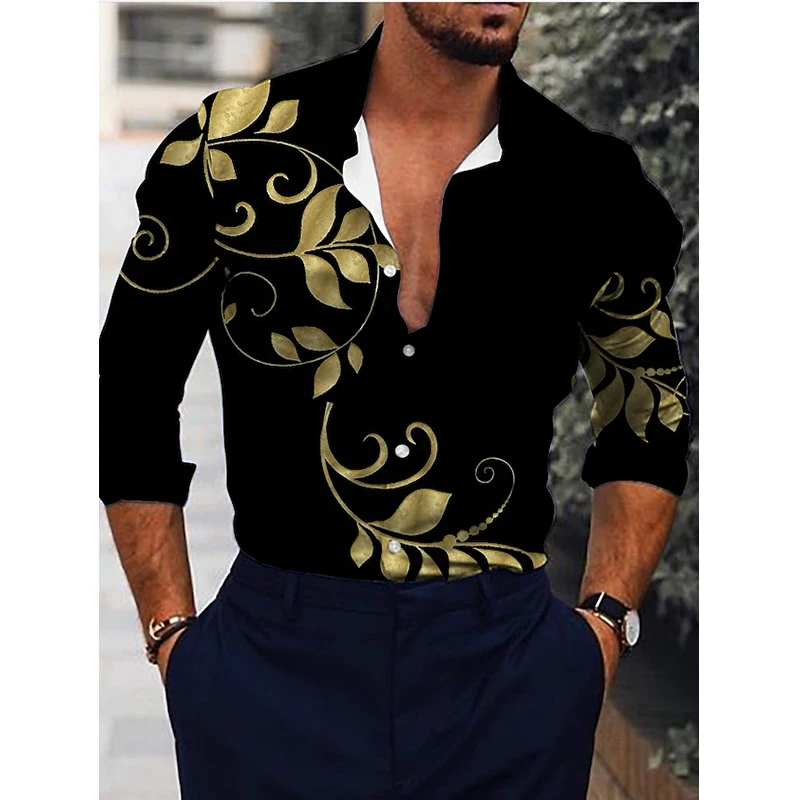 Social Fashion Men Shirts Oversized Casual Shirt Plant Flower Print Long Sleeve Tops Mens Clothing Club Cardigan High Quality
Social Fashion Men Shirts Oversized Casual Shirt Plant Flower Print Long Sleeve Tops Mens Clothing Club Cardigan High Quality
