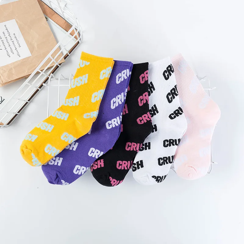 Korean Style Street Fashion Letter Socks Woman Medium Tube Long Socks Spring Autumn Cotton Foundation Short Socks for Woman
Korean Style Street Fashion Letter Socks Woman Medium Tube Long Socks Spring Autumn Cotton Foundation Short Socks for Woman