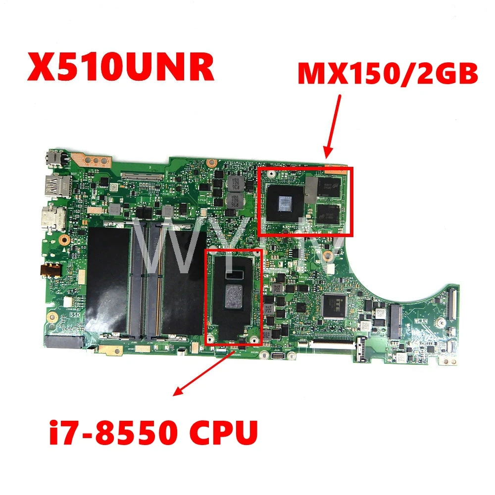 X510UNO i7-8550CPU MX150/2GB Mainboard For ASUS X510U X510UQ X510UR X510UN X510UNR X510UQR S510UN S510U Laptop Motherboard
X510UNO i7-8550CPU MX150/2GB Mainboard For ASUS X510U X510UQ X510UR X510UN X510UNR X510UQR S510UN S510U Laptop Motherboard