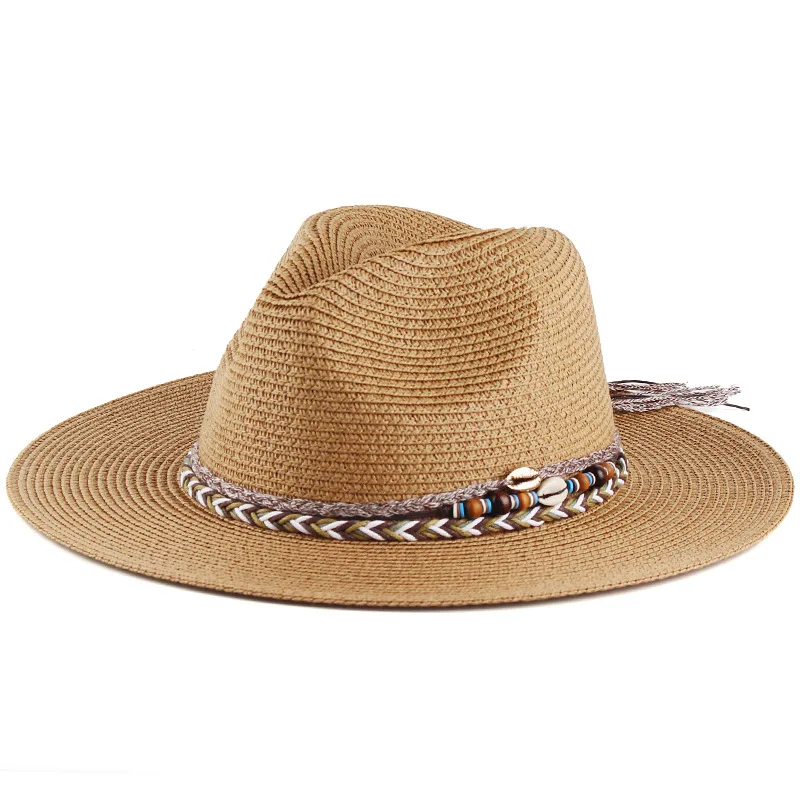 National Wind Creative Rope With Decorative Straw Hat Summer Sun Hat And Outdoor Hat The Wind Light Type
National Wind Creative Rope With Decorative Straw Hat Summer Sun Hat And Outdoor Hat The Wind Light Type
