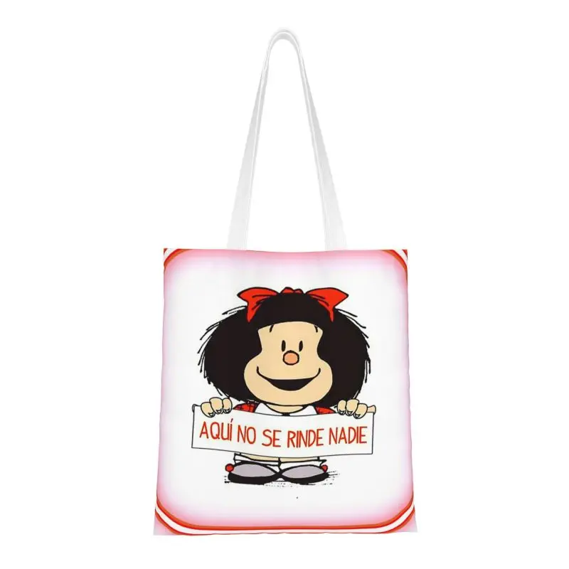 Thinking Mafalda Grocery Shopping Bags Cute Printed Canvas Shopper Tote Shoulder Bags Argentina Manga Quino Cartoon Handbag 
Thinking Mafalda Grocery Shopping Bags Cute Printed Canvas Shopper Tote Shoulder Bags Argentina Manga Quino Cartoon Handbag