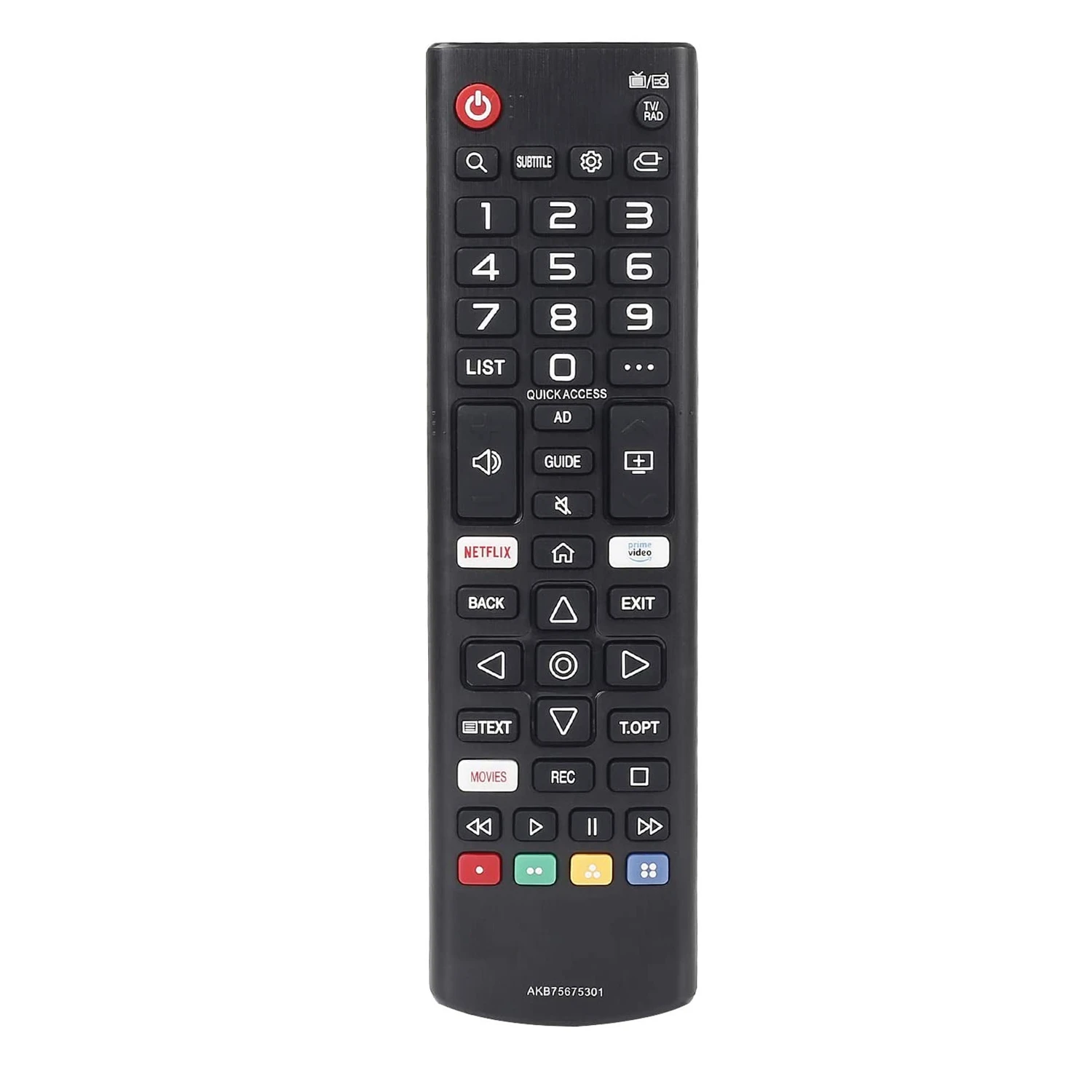 Remote Controller with NETFLIX Prime Video Apps for LG 2019 Smart TV AKB75675301 AKB75095308 AKB75675311
Remote Controller with NETFLIX Prime Video Apps for LG 2019 Smart TV AKB75675301 AKB75095308 AKB75675311