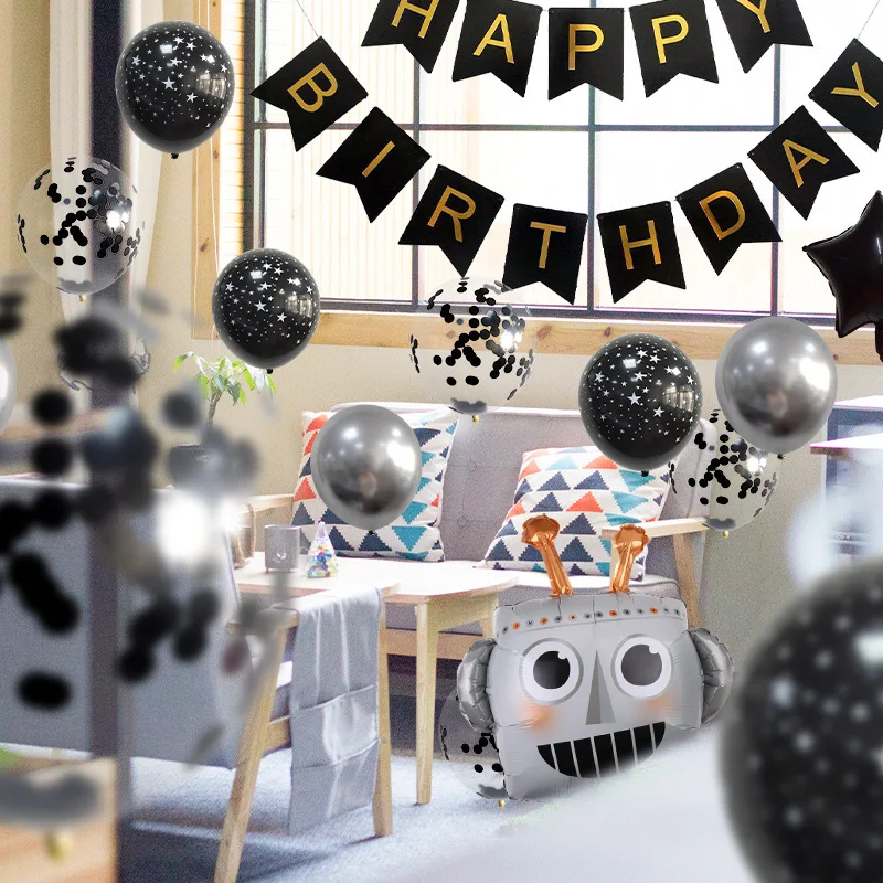 Robot Theme Birthday Party Decoration Supplies Star Aluminum Film Balloon Set Baby Shower Ballons Gender Reveal
Robot Theme Birthday Party Decoration Supplies Star Aluminum Film Balloon Set Baby Shower Ballons Gender Reveal