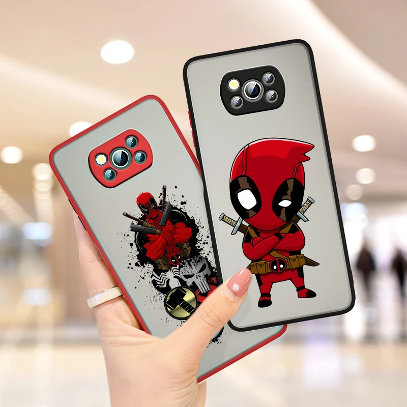 Avengers Deadpool Cartoon For Xiaomi Poco X3 GT NFC M3 Mi 11 10 Ultra Pro Note10 Lite CC9E Frosted Translucent Phone Case
Avengers Deadpool Cartoon For Xiaomi Poco X3 GT NFC M3 Mi 11 10 Ultra Pro Note10 Lite CC9E Frosted Translucent Phone Case