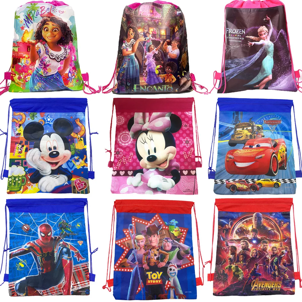 1/5/10pcs Encanto Non-Woven Drawstring Backpack Disney Cars Princess Mickey Minnie Gifts Bags Kids Favors Birthday Party Decor
1/5/10pcs Encanto Non-Woven Drawstring Backpack Disney Cars Princess Mickey Minnie Gifts Bags Kids Favors Birthday Party Decor