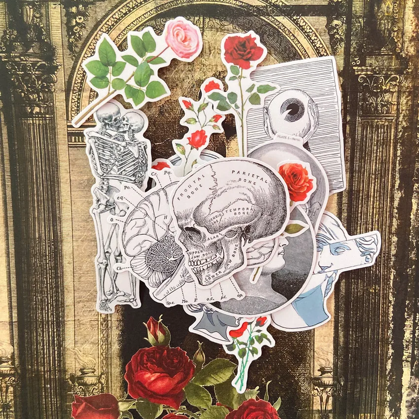 Vintage Skeleton Man Stickers Children DIY Scrapbooking Album Journal Crafts Decorative Stickers Package DIY Photo Albums
Vintage Skeleton Man Stickers Children DIY Scrapbooking Album Journal Crafts Decorative Stickers Package DIY Photo Albums