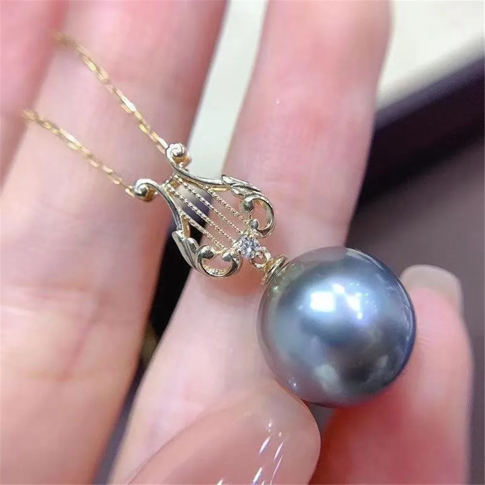 DIY Pearl Accessories 925 Silver Pendant Empty Holder Gold Plated Fashion Necklace Pendant Women Suitable For Embedding 9-11mm
DIY Pearl Accessories 925 Silver Pendant Empty Holder Gold Plated Fashion Necklace Pendant Women Suitable For Embedding 9-11mm