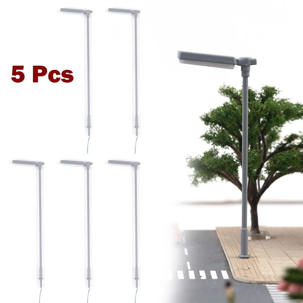 5Pcs Lamp Posts Model Railway 1:87 HO Scale LED Street Warm White Light Lamppost Layout 11cm Garden Lamps Miniatures Decoration
5Pcs Lamp Posts Model Railway 1:87 HO Scale LED Street Warm White Light Lamppost Layout 11cm Garden Lamps Miniatures Decoration