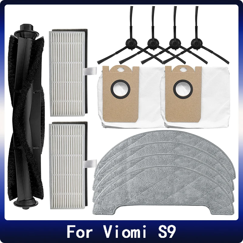 Accessories For Xiaomi Mijia Viomi S9 Robot Vacuum Cleaner Replacement Main Side Brush Dust Bag Hepa Filter Mop Rags Spare Parts
Accessories For Xiaomi Mijia Viomi S9 Robot Vacuum Cleaner Replacement Main Side Brush Dust Bag Hepa Filter Mop Rags Spare Parts