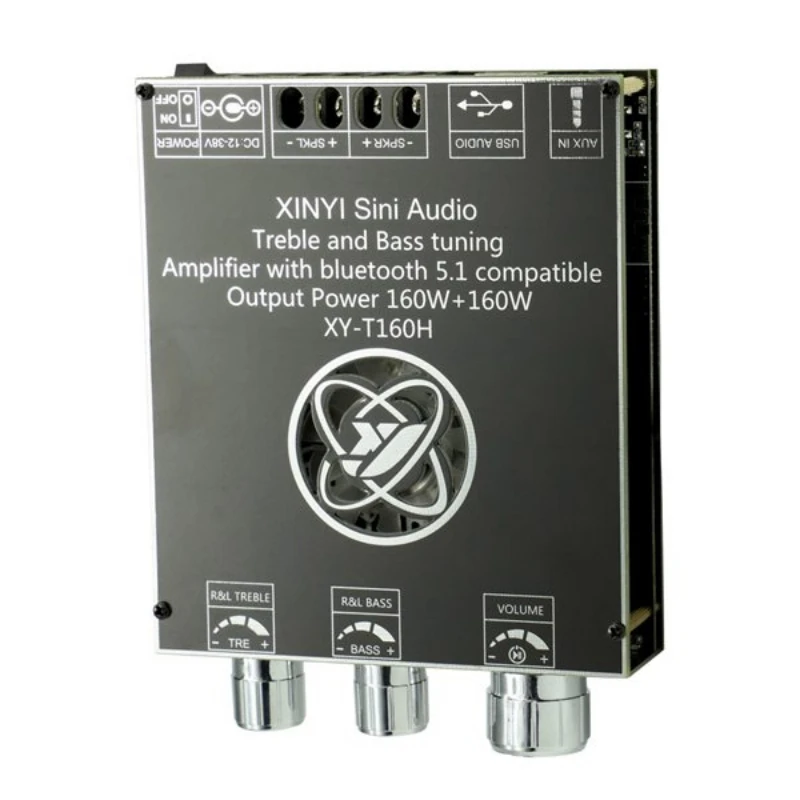 160Wx2 TDA7498E Bluetooth 5.0 Stereo Treble Adjustment Audio Power Amplifier Board Dual Channel Heat Sink T160H
160Wx2 TDA7498E Bluetooth 5.0 Stereo Treble Adjustment Audio Power Amplifier Board Dual Channel Heat Sink T160H