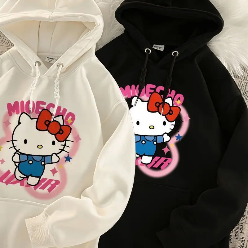 Kawaii Sanrio Hello Kitty весенний и осенний Топ утепленная милая куртка с капюшоном с мультяшным принтом Толстовка свитер свободный свитер
Kawaii Sanrio Hello Kitty весенний и осенний Топ утепленная милая куртка с капюшоном с мультяшным принтом Толстовка свитер свободный свитер