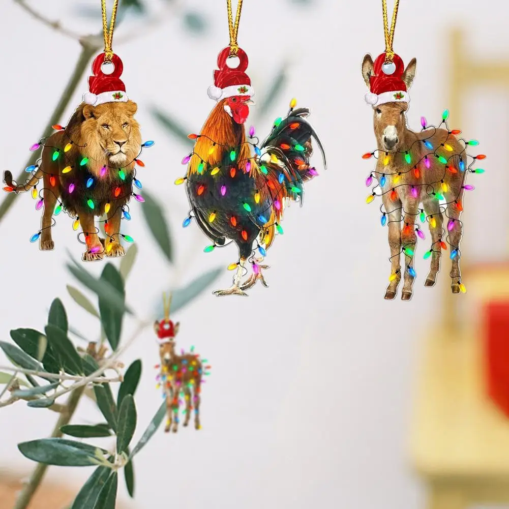 Подвеска на рождественскую елку, восхитительное Рождественское украшение, курица, Лев, олень, подвеска на рождественскую елку
Подвеска на рождественскую елку, восхитительное Рождественское украшение, курица, Лев, олень, подвеска на рождественскую елку