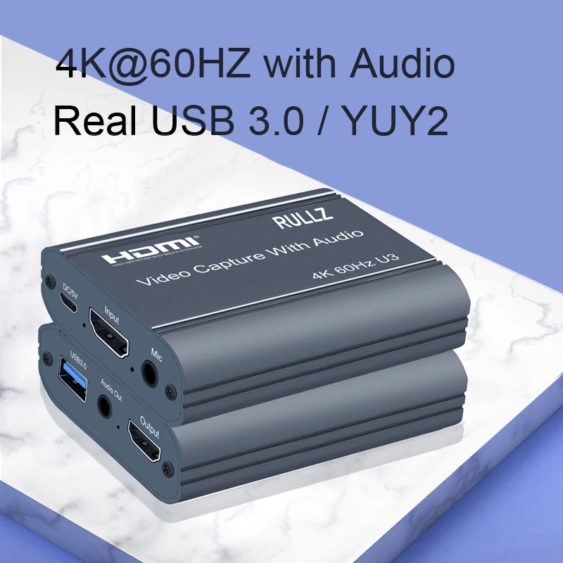 4K 60hz Bypass Loop Audio Video Capture Card USB 3.0 HDMI Grabber Box Game Recorder 1080p 60fps OBS PC Live Streaming Broadcast
4K 60hz Bypass Loop Audio Video Capture Card USB 3.0 HDMI Grabber Box Game Recorder 1080p 60fps OBS PC Live Streaming Broadcast