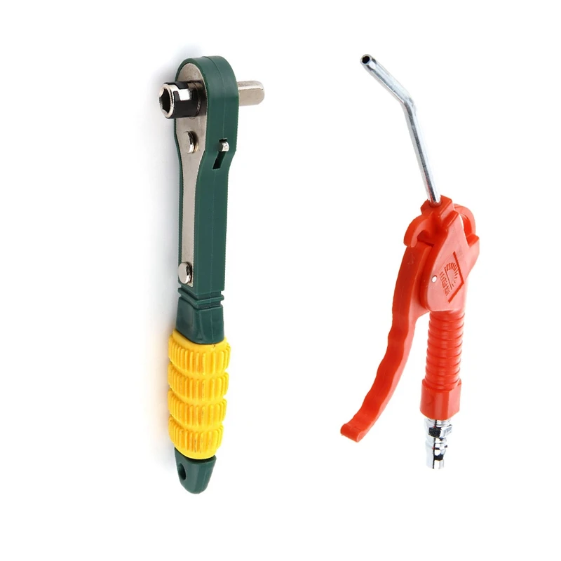 HOT-Gun Grip Air Blower Gun Duster Blower With Mini 1/4 Head Screwdriver Pole 6.35Mm Inner Hexagon Ratchet Socket Wrench
HOT-Gun Grip Air Blower Gun Duster Blower With Mini 1/4 Head Screwdriver Pole 6.35Mm Inner Hexagon Ratchet Socket Wrench