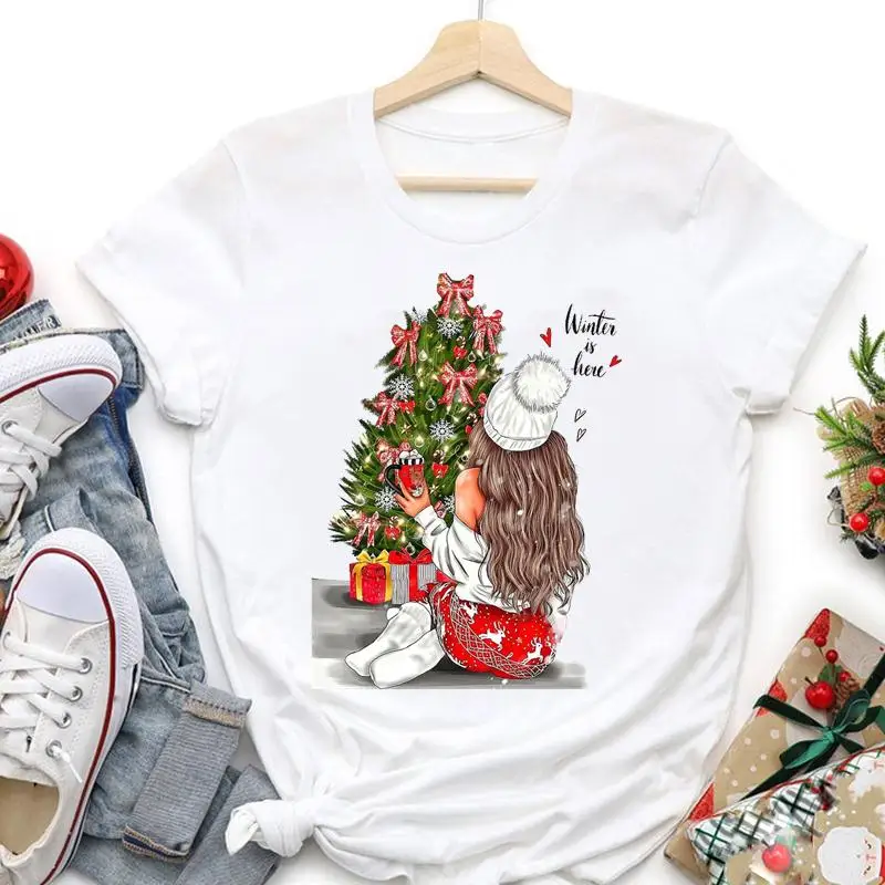 Merry Christmas Women Lovely Trend 2022 Holiday Tshirt New Year Trend Graphic T-shirts Happy Fashion Cartoon Top Travel Tees
Merry Christmas Women Lovely Trend 2022 Holiday Tshirt New Year Trend Graphic T-shirts Happy Fashion Cartoon Top Travel Tees