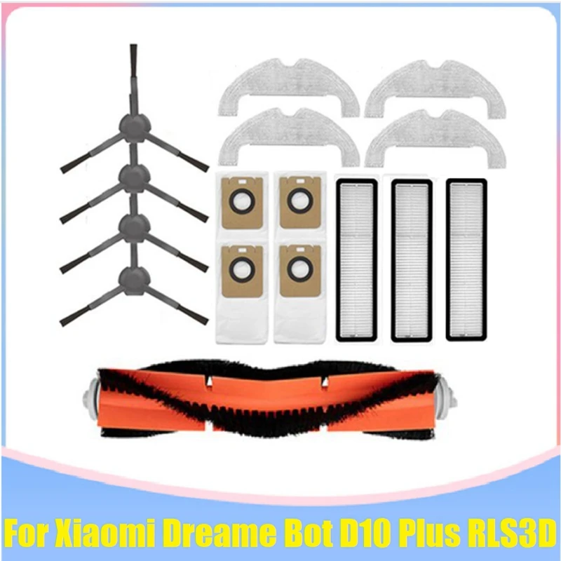 16Pcs For Xiaomi Dreame Bot D10 Plus RLS3D Robot Vacuum Cleaner HEPA Filter Mop Cloth Main Side Brush Dust Bag
16Pcs For Xiaomi Dreame Bot D10 Plus RLS3D Robot Vacuum Cleaner HEPA Filter Mop Cloth Main Side Brush Dust Bag