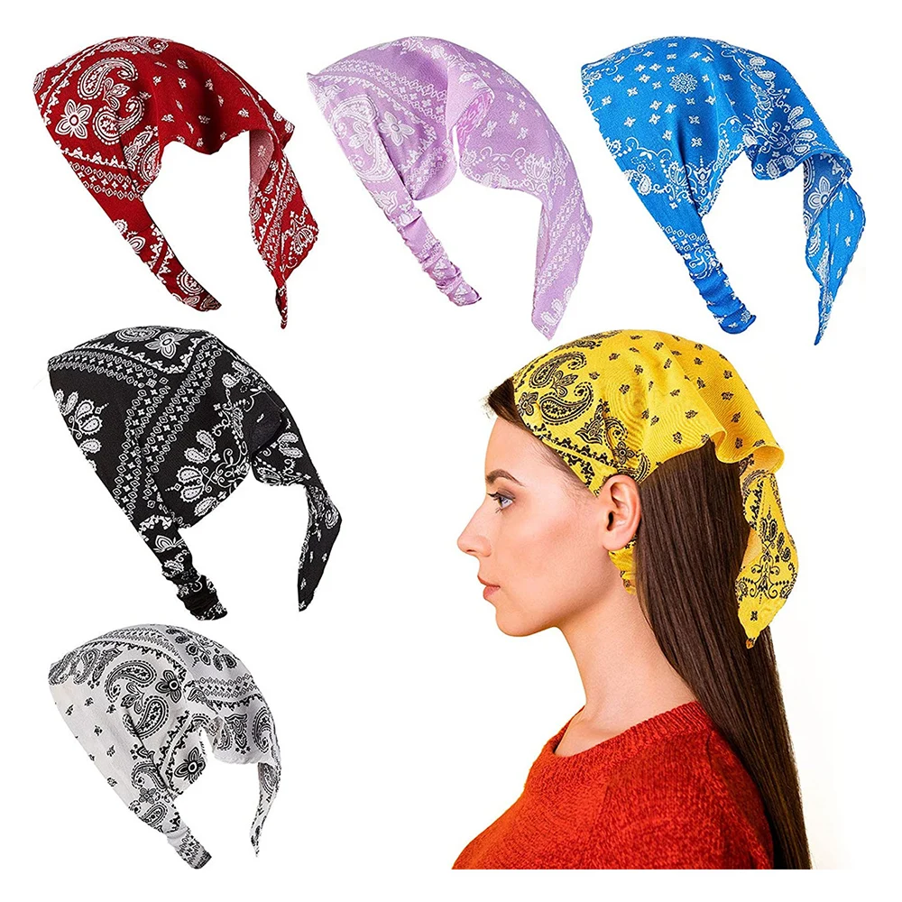 Women Print Hair Scarf Headband Elastic Headwrap Triangle Turban Lady Hairband Chiffon Vintage Bohemia Headwear Accessories
Women Print Hair Scarf Headband Elastic Headwrap Triangle Turban Lady Hairband Chiffon Vintage Bohemia Headwear Accessories
