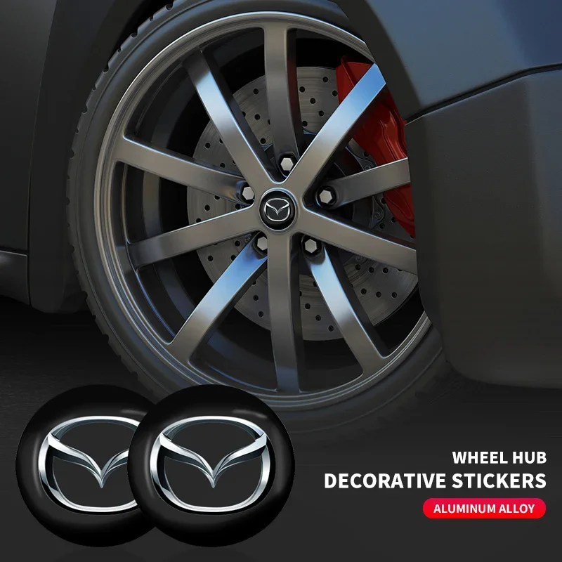 4 шт. колпачки центра колес автомобиля значок эмблема наклейки для Mazda 3 BK BL Axela 2 5 CX5