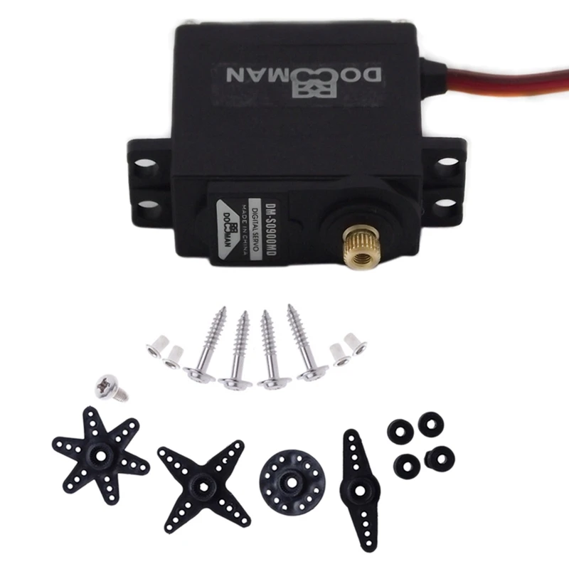 DORCRCMAN DM-S0900MD Metal Gear 9Kg Steering Gear Steering Throttle Servo 9Kg Digital Steering Hear High Resolution 
DORCRCMAN DM-S0900MD Metal Gear 9Kg Steering Gear Steering Throttle Servo 9Kg Digital Steering Hear High Resolution