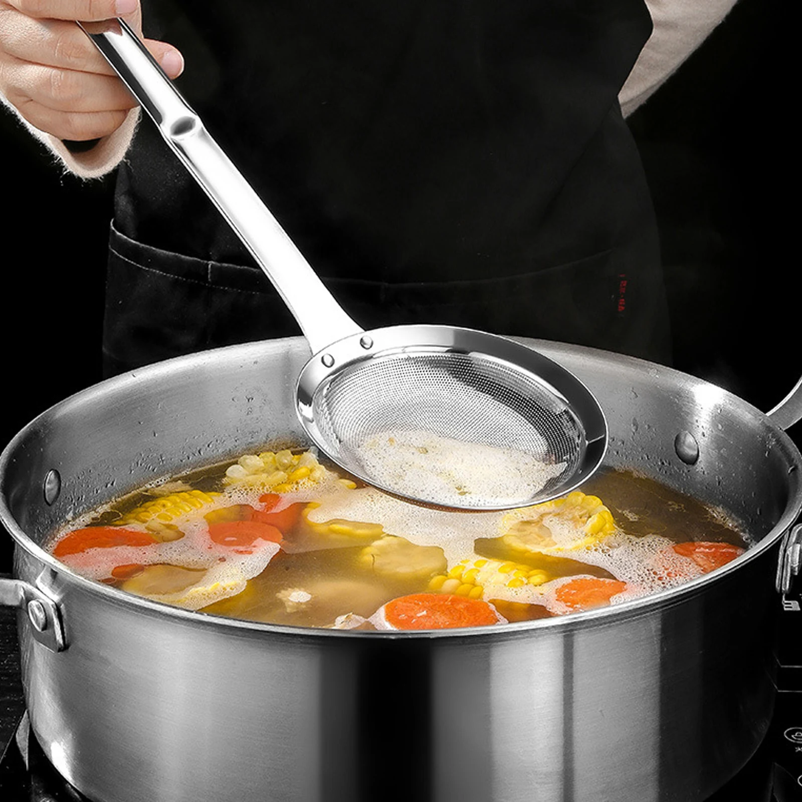 Stainless Steel Long Handle Oil Colander Spoon Fine Mesh Colander Sifter Sieve Kitchen Vegetable Strainer Clip Kitchen Gadgets
Stainless Steel Long Handle Oil Colander Spoon Fine Mesh Colander Sifter Sieve Kitchen Vegetable Strainer Clip Kitchen Gadgets