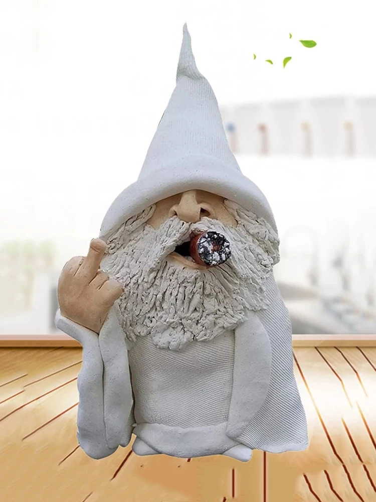 Garden White Old Man Wizard Dwarf Gnome Statue Resin Naughty Smoking Home Carft Ornaments Figurine Decorations Art Outdoor Yard
Garden White Old Man Wizard Dwarf Gnome Statue Resin Naughty Smoking Home Carft Ornaments Figurine Decorations Art Outdoor Yard