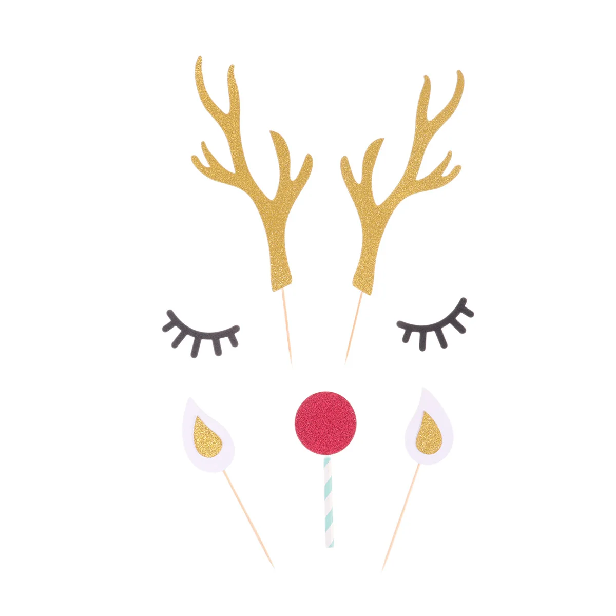Cupcake Toppers Picks Pick Christmas Cake Antler Dessert Glitter Party Deer Cartoon Decoration Rustic Reindeer Rudolph Topper
Cupcake Toppers Picks Pick Christmas Cake Antler Dessert Glitter Party Deer Cartoon Decoration Rustic Reindeer Rudolph Topper