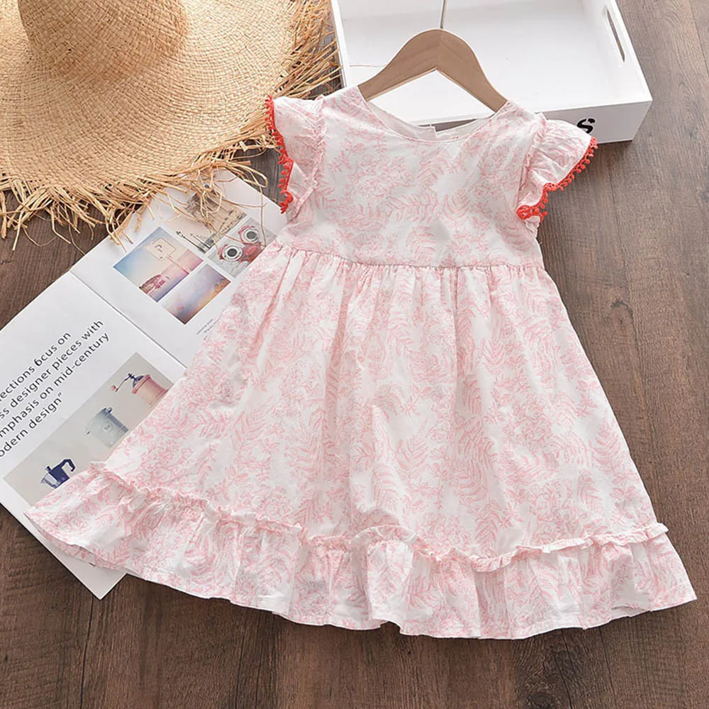New Summer 2022 Baby Girl Dresses Pleated Kids Clothing Girls Leaf Print Holiday Party Cotton Princess Dress Children Clothes
New Summer 2022 Baby Girl Dresses Pleated Kids Clothing Girls Leaf Print Holiday Party Cotton Princess Dress Children Clothes
