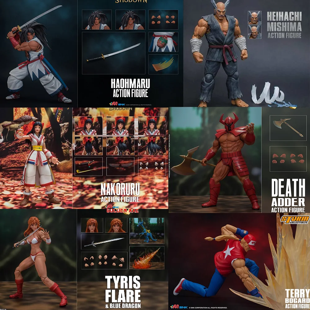 Collection Storm Toys SKKF05 1/12 Scale HEIHACHI MISHIMA TERRY Haohmaru Kyo Tyris NAKORURU DEATH ADDER 6" Soldier Action Figure
Collection Storm Toys SKKF05 1/12 Scale HEIHACHI MISHIMA TERRY Haohmaru Kyo Tyris NAKORURU DEATH ADDER 6" Soldier Action Figure