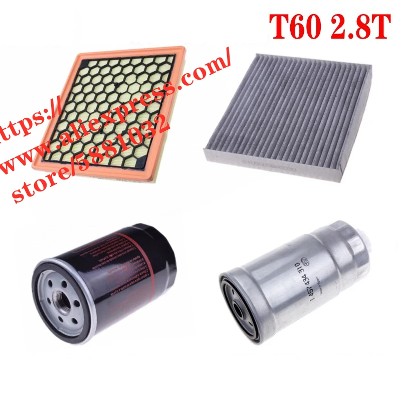 4pcs/set Filter Set for 17 Maxus T60 Diesel 2.8T Air Filter&Oil Filter&Cabin Filter&Diesel filter F
4pcs/set Filter Set for 17 Maxus T60 Diesel 2.8T Air Filter&Oil Filter&Cabin Filter&Diesel filter F