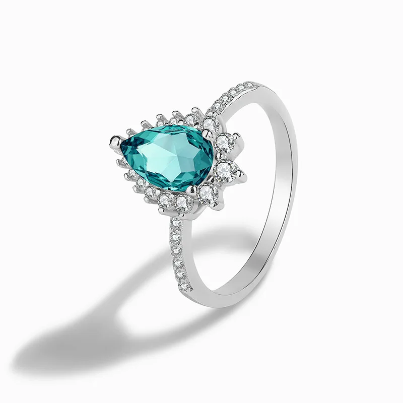 Light luxury S925 sterling silver white gold white opal drop-shaped jewelry all-match exquisite trend women's ring 
Light luxury S925 sterling silver white gold white opal drop-shaped jewelry all-match exquisite trend women's ring