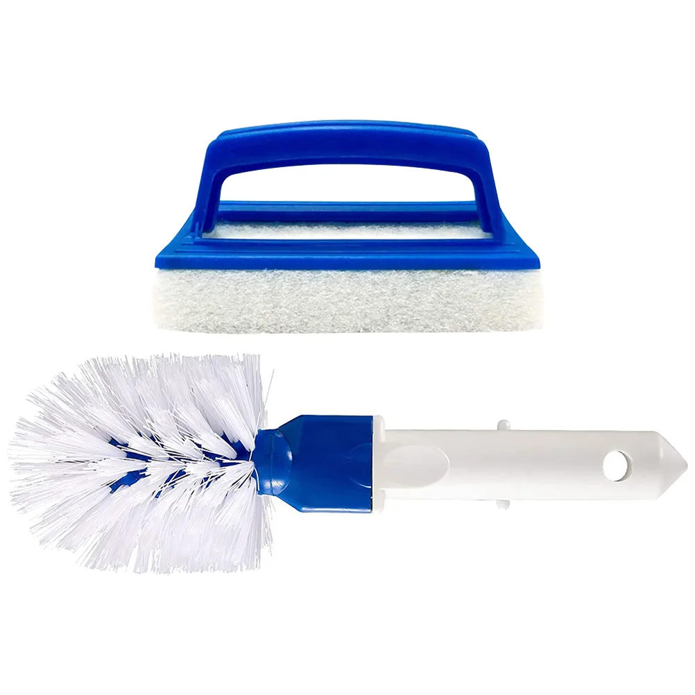 

2 Pcs Swimming Pool Brush Brushes Cleaning Pools Scrubber Inground Remover Wire