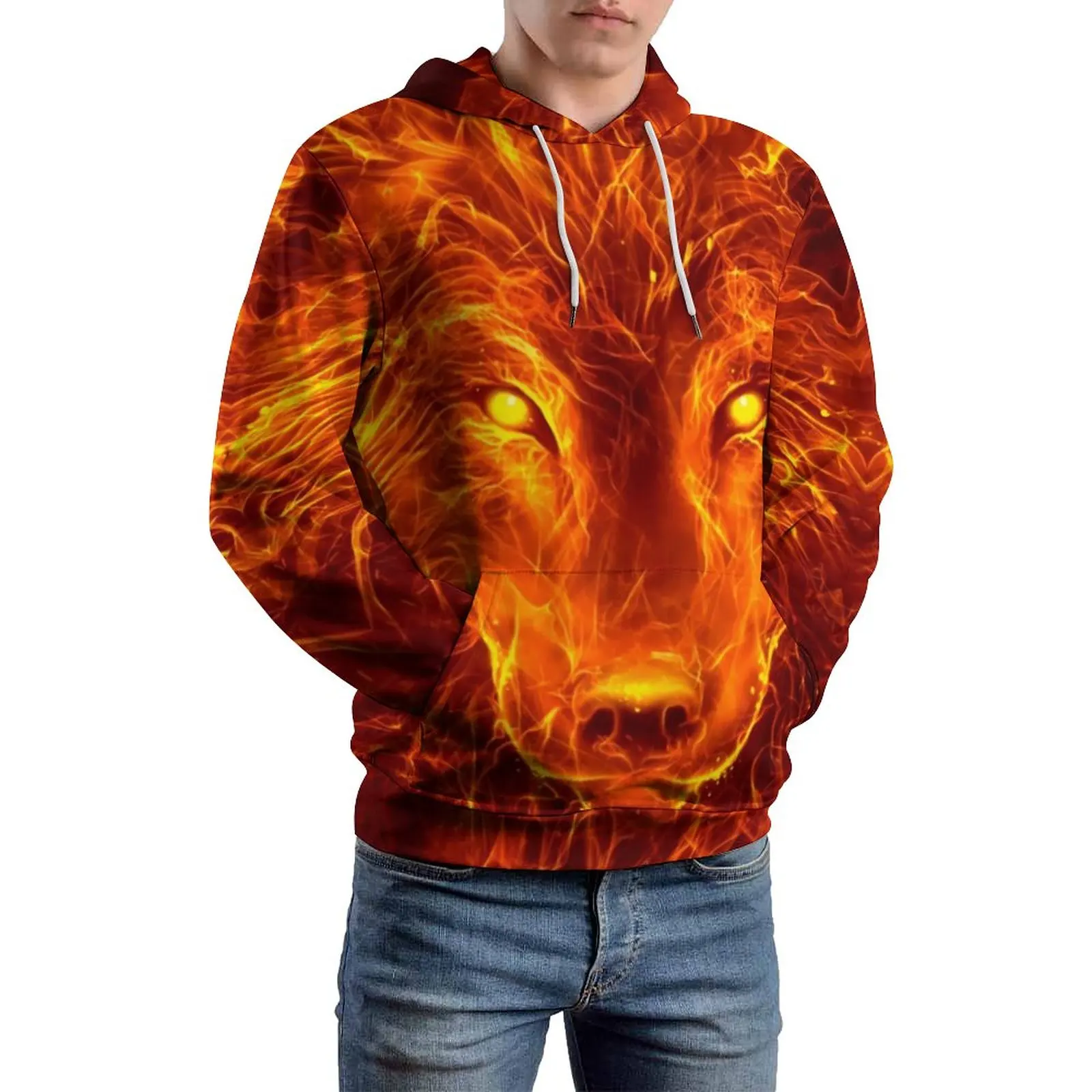 Fire Wolf Head/свободные толстовки с абстрактным животным, Повседневный пуловер, мужская толстовка с длинным рукавом в стиле хип-хоп, большие размеры 4XL 5XL
Fire Wolf Head/свободные толстовки с абстрактным животным, Повседневный пуловер, мужская толстовка с длинным рукавом в стиле хип-хоп, большие размеры 4XL 5XL