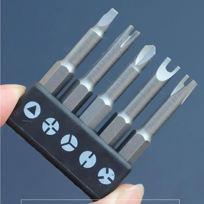5Pcs 50mm Special-shaped Screwdriver Set U-shaped Y Shape Triangle Inner Cross Three Points Screwdriver Bit Tool 6.35mm
5Pcs 50mm Special-shaped Screwdriver Set U-shaped Y Shape Triangle Inner Cross Three Points Screwdriver Bit Tool 6.35mm