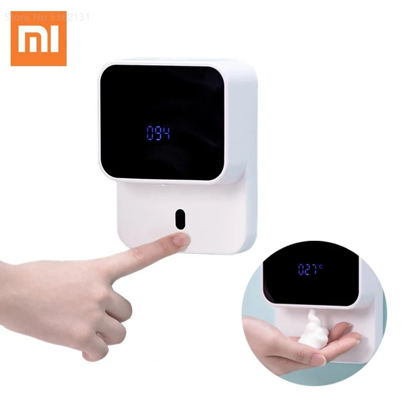 Новый светодиодный дисплей Xiaomi Xiaozhi, автоматический индукционный Пенообразователь для рук, Датчик пены, бытовой инфракрасный датчик для до...